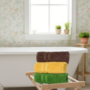 Paquete de Toallas de Algodón de Color Sólido, Toallas Rectangulares para Baño, Uso Doméstico - Product Image 2