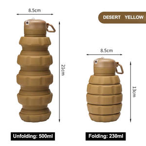 Venta al por mayor protección del medio ambiente deportes <span class=keywords><strong>de</strong></span> grado alimenticio 500Ml <span class=keywords><strong>granada</strong></span> <span class=keywords><strong>de</strong></span> mano Gel <span class=keywords><strong>de</strong></span> sílice botella <span class=keywords><strong>de</strong></span> agua potable - Product Image 4