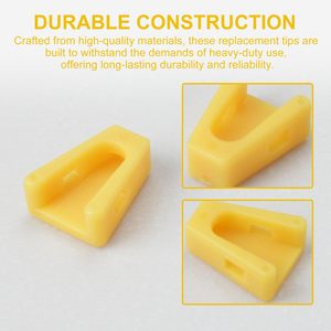 Tope de puerta de goma para suelo, amarillo, paquete de 4, para uso doméstico - Product Image 3