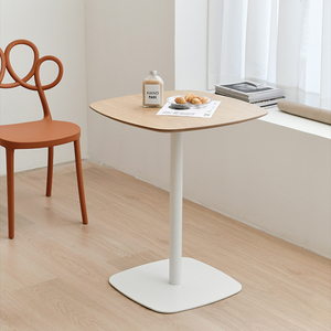 Mesa de comedor cuadrada superior MDF/tablero de madera <span class=keywords><strong>color</strong></span> madera nórdica moderna para interior y exterior fiesta café restaurante - Product Image 1
