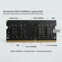 RAM DDR4 3200 MHz pour Ordinateurs Portables, 8 Go et 16 Go, Puces Originales, Vente en Gros pour les Services Informatiques des Écoles et des Entreprises