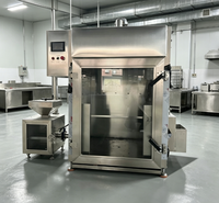 Machine à fumer automatique à couches superposées, four tout-en-un à contrôle de température numérique pour la production de viandes de charcuterie