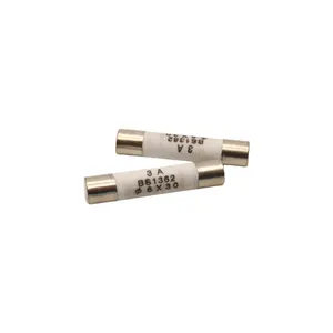 セラミックヒューズR058円筒形ヒューズコア6 * 30mm 1A 2A 3A 4A 6A 8A 10A 15A 20A 250V 100/ボックス