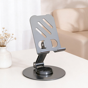 Support de téléphone rotatif à 360°, support de tablette multifonctionnel de bureau, cadre de support universel en métal - Product Image 2