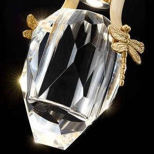 Lustres en cristal modernes allumant la suspension minimaliste de mur de fond pour l'îlot de cuisine - Product Image 4