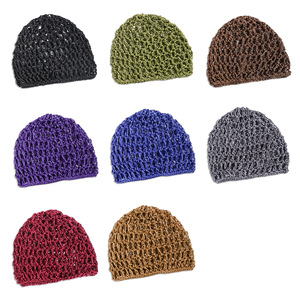 20 couleurs, filet de sommeil en polyester ajouré au crochet, portable, pour femmes, couvre-cheveux - Product Image 2