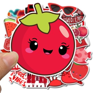 50 Pcs Impermeabile Vsco Bella Pomodori Grande Fiore Rosso Notebook di Skateboard Adesivi Ragazza - Product Image 3