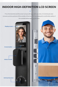 Cerradura Inteligente para Puerta con Videoportero, Reconocimiento Facial 3D, WiFi, Zigbee, Huella Dactilar y Cámara, Compatible con Puertas de Madera, Marca Ai Tuya - Product Image 5