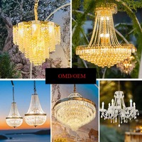 Grand Lustre en Cristal pour Patio Lampe d'Extérieur Goutte de Pluie Spirale Lustre à Chaîne en Cristal Suspendus Lustres en Cristal