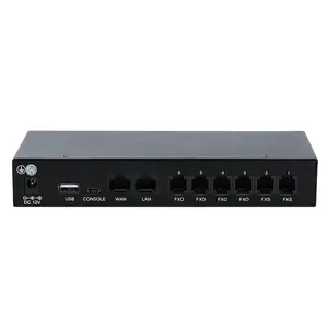 ميني IP PBX UC200-30 VOIP PBX تصل إلى 120 المستخدمين مع FXS FXO منفذ