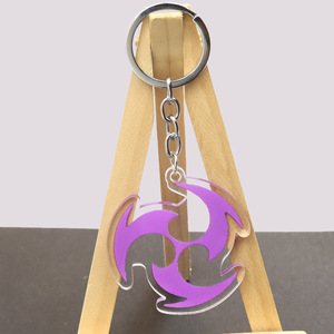 <span class=keywords><strong>Genshin</strong></span>-Llavero de impacto para Cosplay de Anime, colgante con logotipo de doble cara, acrílico, regalos de recuerdo - Product Image 4