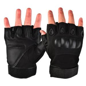 Guantes tácticos de combate de nudillos duros, sin dedos, para escalada, deportes al aire libre, entrenamiento, caza, tiro - Product Image 1