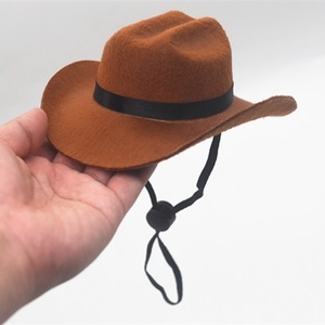 Chapeau de cowboy occidental pour chat et petit chien rétro Cool British Shorthair accessoires de photo pour animaux de compagnie drôle tête ornements accessoire - Product Image 3