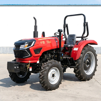 Tracteur agricole 4x4 de bonne qualité 50cv 60cv 80cv avec boîte de vitesses et accessoires
