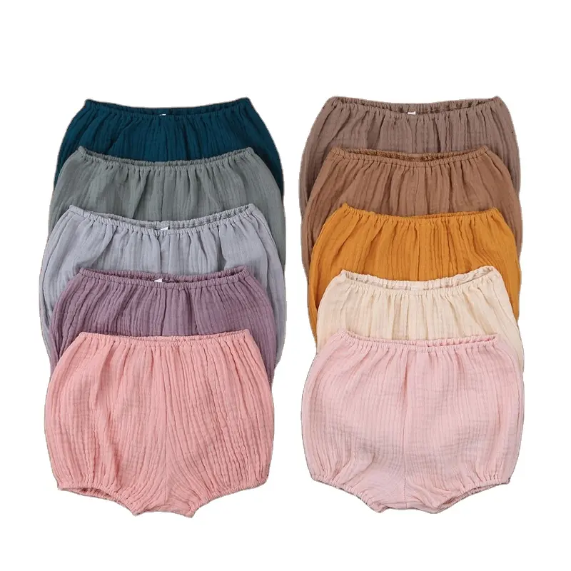 Pantalones bombachos de algodón para niños recién nacidos, pantalón corto de PP, cubiertas de pañales, 0 a 18 meses