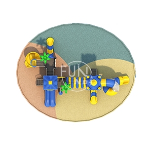 An toàn chủ đề thiết kế không khí sân sau khung nhựa sân chơi trượt trượt thiết lập sân chơi lớn ngoài trời cho trẻ em - Product Image 3