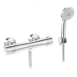 Mezclador de Ducha Termostático Externo Modelo Joe Cromado de 30 cm de Longitud para Montaje en Pared - Product Image 1