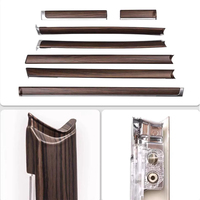 Untuk Model Land Cruiser 200 High-trim Tahun 2008-2011 Set Trim Interior Rosewood; 7-Piece Suku Cadang Pengganti LC200 Pusat Pintu