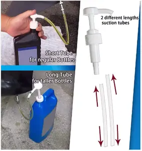 Widemouth Quart Bottle Lower Unit Gear Oil Pump Metal Swivel Includes 3/8 Motorized Plastic