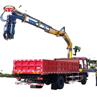 Grue mobile TENGCHANG pour engins de construction, certifiée CE ISO9001, grue à flèche articulée montée sur camion, mini-grue hydraulique de 1 à 25 tonnes
