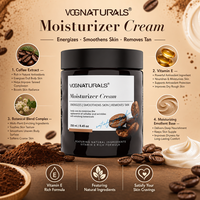Crème corporelle raffermissante OEM au café, réduction instantanée des poches avec hydratant à la caféine, éclaircissante, anti-cellulite et anti-rides