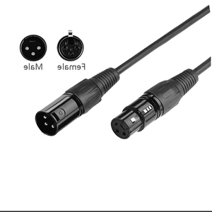 Cable <span class=keywords><strong>DMX</strong></span> XLR de 3 Pines Personalizable de Alta Calidad, PVC Macho-Hembra, 1M 2M 3M 5M 10M 20M para Luces de Escenario, Reproductor de DVD, Proyector de Audio - Product Image 6