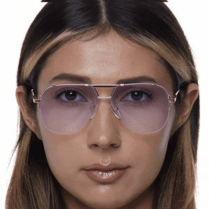 Lentes Transicionales Fotocromáticas Personalizadas TFB, Montura Completa, Doble Puente, Metal, Ovaladas, Gafas de Sol de Moda, Protección UV400, Unisex - Product Image 5