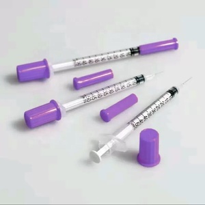 Jeringa de <span class=keywords><strong>Insulina</strong></span> Desechable y Estéril con Aguja Ultrafina Rosa de 1 ml, 30 g, 31 g, 8 mm - Product Image 4