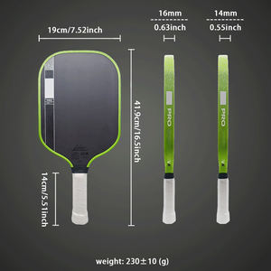 Pala de Pickleball Pro V de Fibra de Carbono Cruda, Superficie Texturizada de 16 mm, Núcleo de Panal Ligero, Ecológica, Aprobada por la USAPA, con Funda - Product Image 6