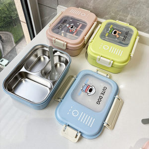 Boîte à lunch multifonctionnelle en acier inoxydable mignonne pour la vente en gros, idéale pour le stockage alimentaire en cuisine - Product Image 3