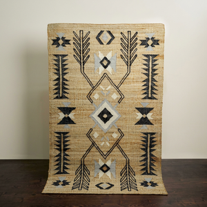 High Quality Artisanal Jute Washable Plush Modern Floral Square Outdoor Floor <b>Mats</b> Rug Creations Sheeltex India - Product Image 1