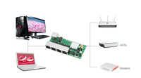 Commutateur Ethernet 5 ports PCB Gigabit POE réseau carte de commutation POE Gigabit commutateur de bureau Hub système de stationnement intelligent