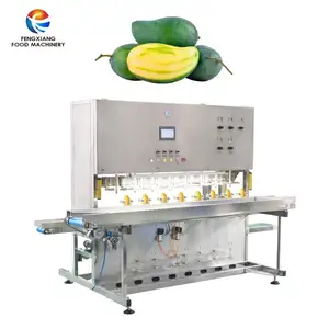 High peeling rate mango peeling machine with 8 operation mango skinning peeler large type fruit chips cutting machine