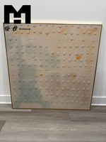 Tableau mural sur toile peint à la main, texture 3D en relief, art minimaliste Wabi Sabi, peinture à l'huile faite à la main avec cadre, décoration intérieure