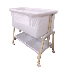 Cunas para Bebés Junto a la Cama <span class=keywords><strong>de</strong></span> los Adultos, <span class=keywords><strong>Cuna</strong></span> <span class=keywords><strong>de</strong></span> Metal Ligera, Portátil, Fácil <span class=keywords><strong>de</strong></span> Plegar, Duradera, <span class=keywords><strong>con</strong></span> <span class=keywords><strong>4</strong></span> <span class=keywords><strong>Ruedas</strong></span>, Muebles para Dormitorio - Product Image 6