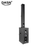 Système de sonorisation PA professionnel actif DASN MAX12 4000W avec 2 caissons de basses de 10 pouces pour DJ, fêtes, scène, intérieur, extérieur, mariage