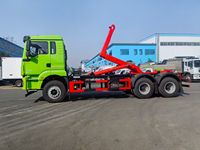 Camion benne à benne basculante Shacman 6X4 avec grue de ramassage, 25 tonnes, vente directe usine