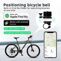 Nouveau design très demandé : Traceur GPS anti-perte en plastique Micflip pour vélo, compatible AirTag, iOS et Android