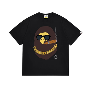 T-shirt Bapees imprimé tendance pour homme, version haute qualité 1:1, 100% coton respirant, avec lettres imprimées, en stock, collection 2026 - Product Image 5