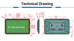 Mở Khung 32 Inch Điện Dung Màn Hình Cảm Ứng Usb Tft Lcd Màn Hình Cảm Ứng Màn Hình Hiển Thị 32 Inch - Product Image 5