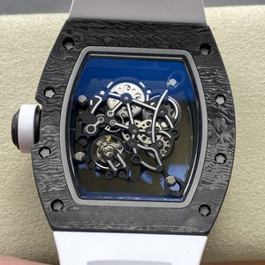 Montre mécanique de luxe Top 055, design de créateur, en fibre de carbone, squelette, classique, tonneau, saphir, pour homme - Product Image 6