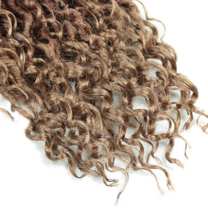 24 Brins 14 pouces River Locs Crochet Cheveux Synthétique Tressage Cheveux Extension Ombre Déesse Locs Crochet Tresses Cheveux - Product Image 5