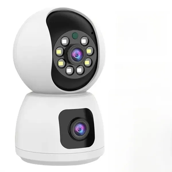 K12 kablosuz Mini casus ev 2Mp 4K Ptz ile ekran çift Lens Wifi güvenlik gece görüş kızılötesi kamera