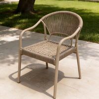Tables et chaises de salle à manger modernes pour jardin, terrasse, restaurant ou café, ensemble de table à manger en aluminium pour extérieur
