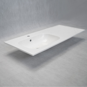 Lavabo sanitario di grandi dimensioni con mobiletto e consolle per bagno, lavanderia, pavimento, soggiorno, lavabo commerciale - Product Image 4