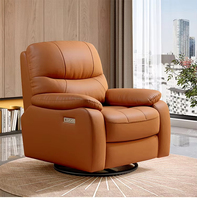 Offre Spéciale Usine Pas Cher Relaxant Rock Pivotant Manuel En Cuir Synthétique Inclinable Design Moderne Cadre En Fer Fauteuil Rempli De Mousse