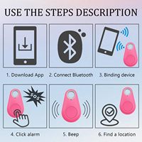 Collier GPS intelligent pour animaux de compagnie, étanche, localisateur Bluetooth, anti-perte, accessoires pour chiens et chats, traceur