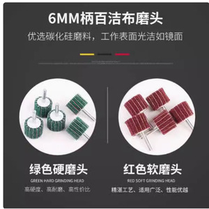 หัวขัดเงา Kangxin หัวเจียรแบบปีก ขนาด 6 มม. แผ่นขัดแบบเติมสารขัด สำหรับขัดโลหะและไม้ - Product Image 5