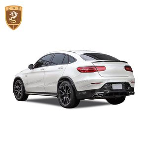 Topca auto del corpo adatto per mecedes classe GLC X253 coupe anteriore in fibra di carbonio lip diffusore spoiler body kit - Product Image 3