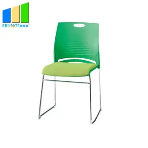 Тканевые безрукавные металлические школьные тренировочные стулья для посетителей, штабелируемые стулья, Пластиковые Штабелируемые Офисные Стулья